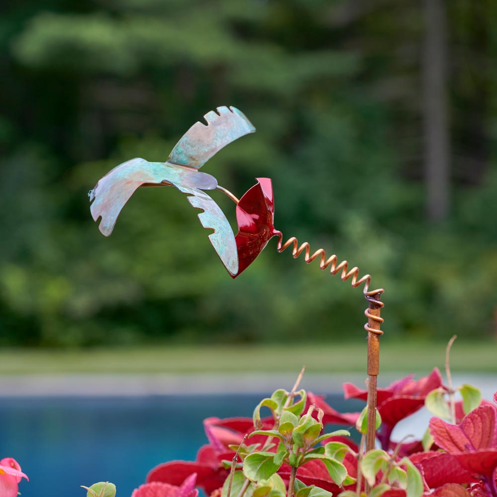 Hovering Hummingbird Garden Stake