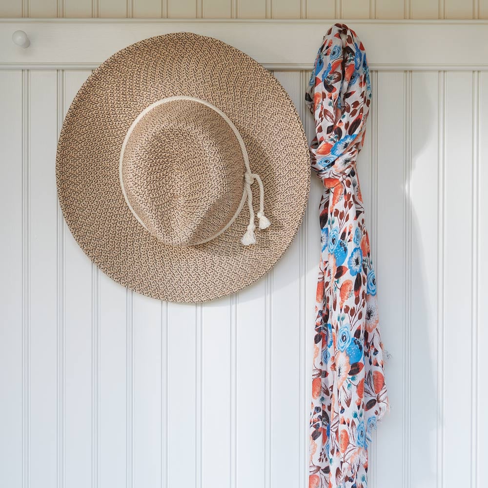 Romantic Botanical Scarf Blue