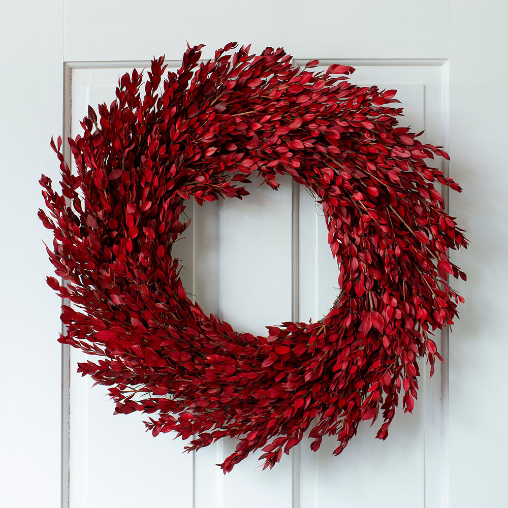 Red Myrtle Holiday Wreath