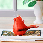  Loving Cardinal Glass Paperweight