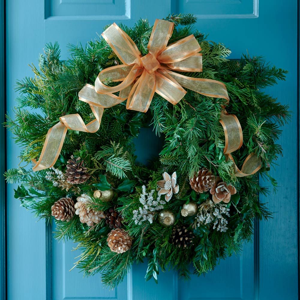 Nature’s Golden Treasure Wreath