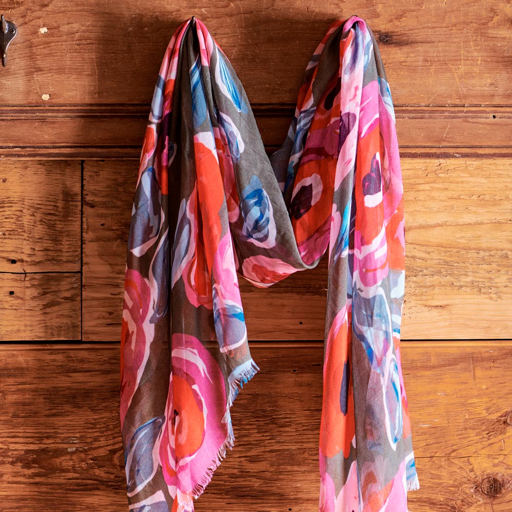 Poppy Passion Scarf - Standard Shipping Included