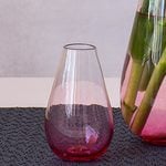 Pink Ombré Handblown Glass Vase Small
