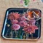  Bounty of Dahlia Blooms Tray