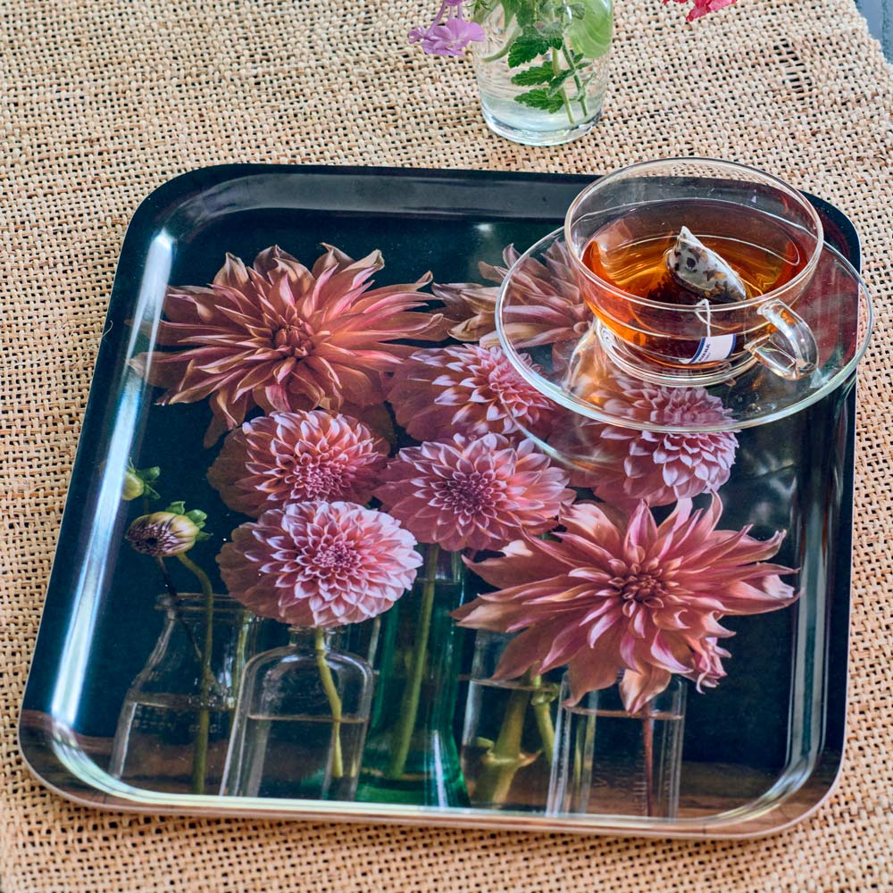 Bounty of Dahlia Blooms Tray