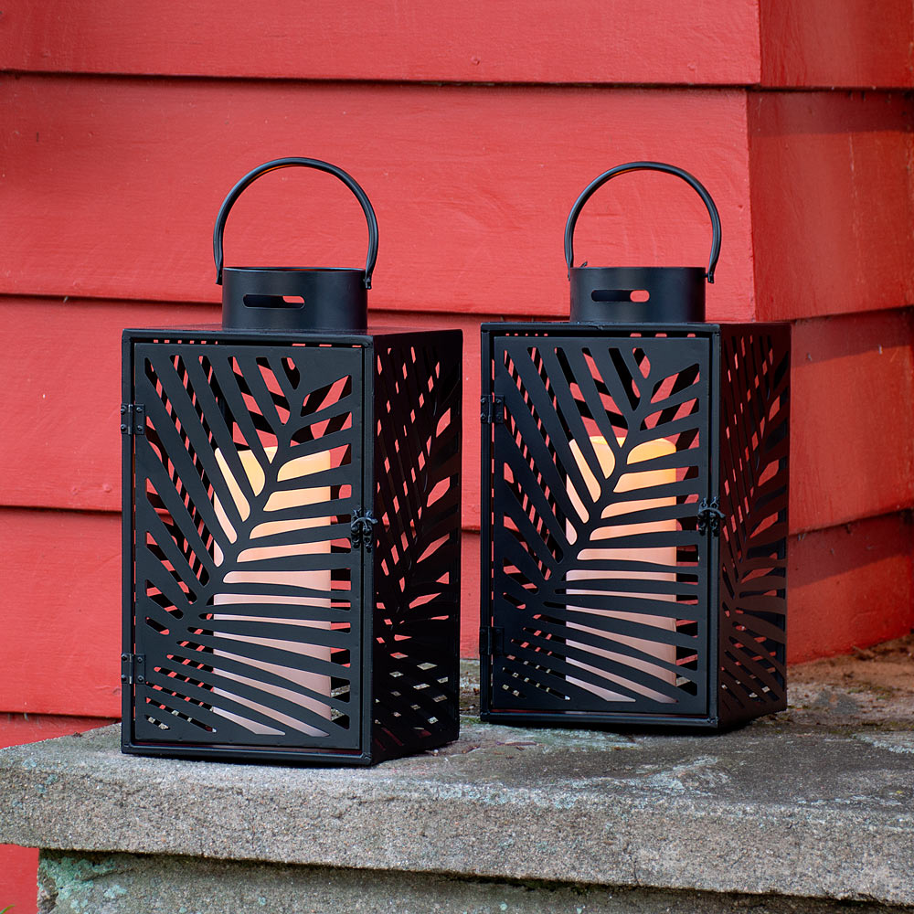 Leaf Lanterns, Set of 2