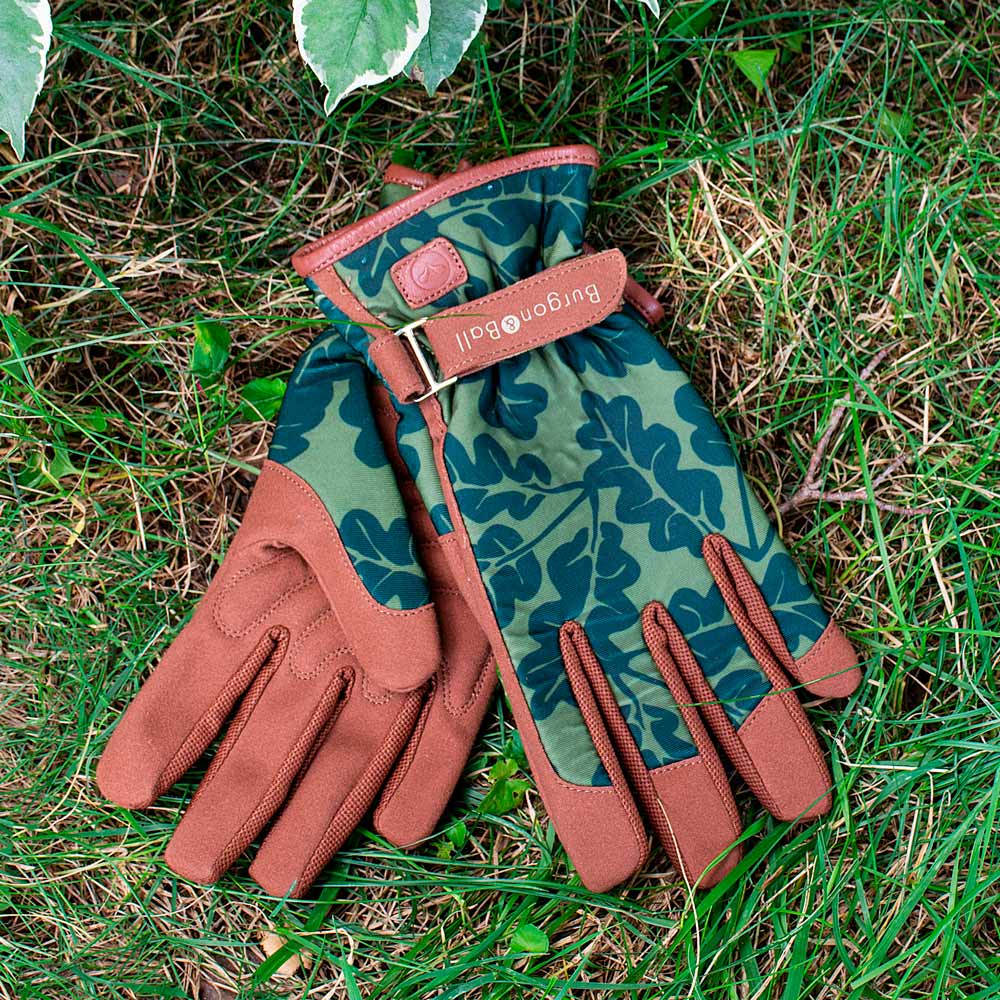 Women's Deluxe Garden Gloves, Green Oakleaf - Standard Shipping Included