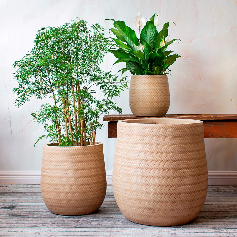 Wheaton Basketweave Pots