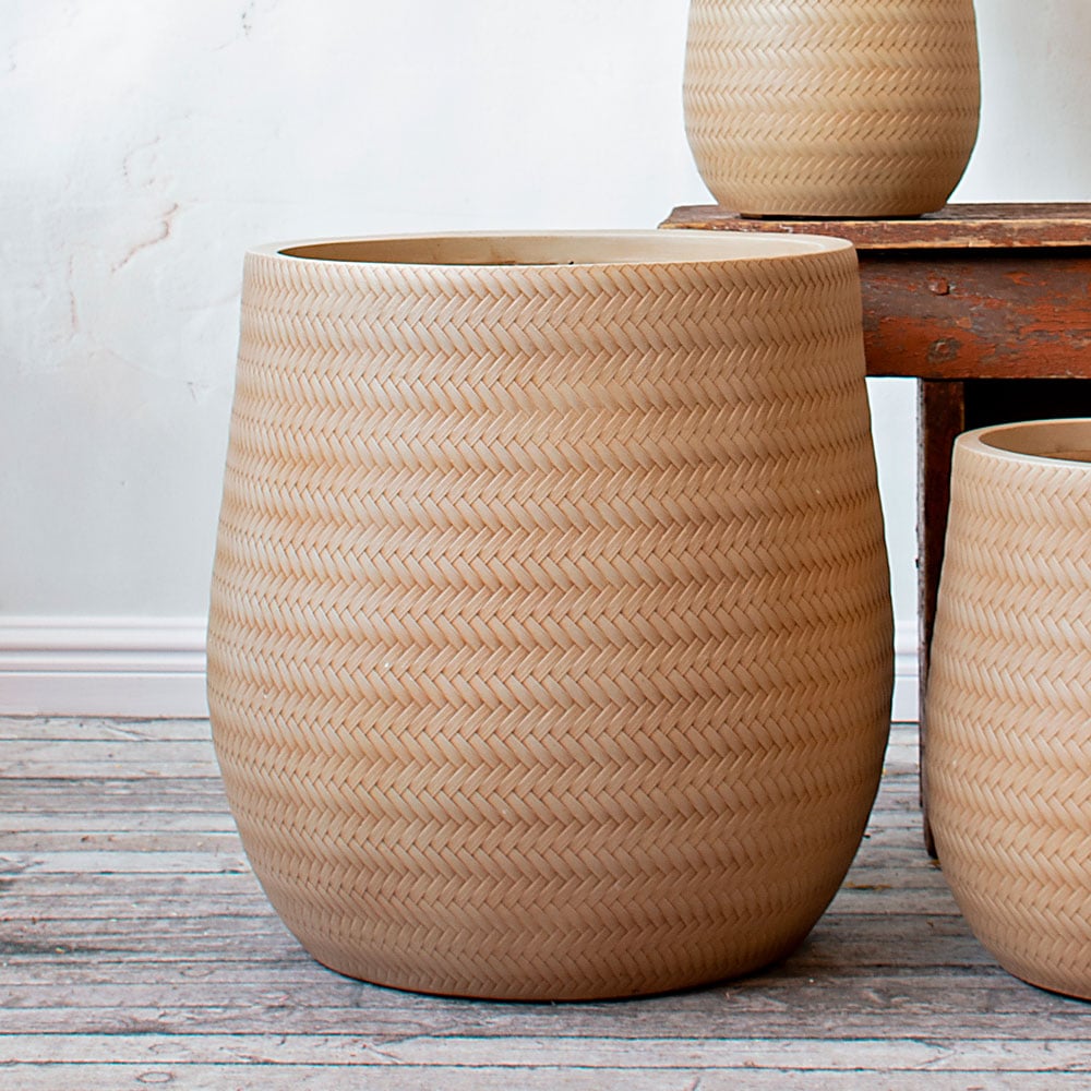 Wheaton Basketweave Pots