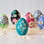  Signature Series #2 Hand-Painted Floral Eggs