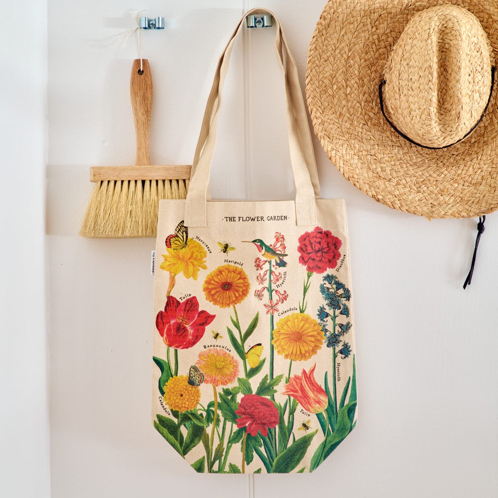 Flower Garden Vintage Tote Bag