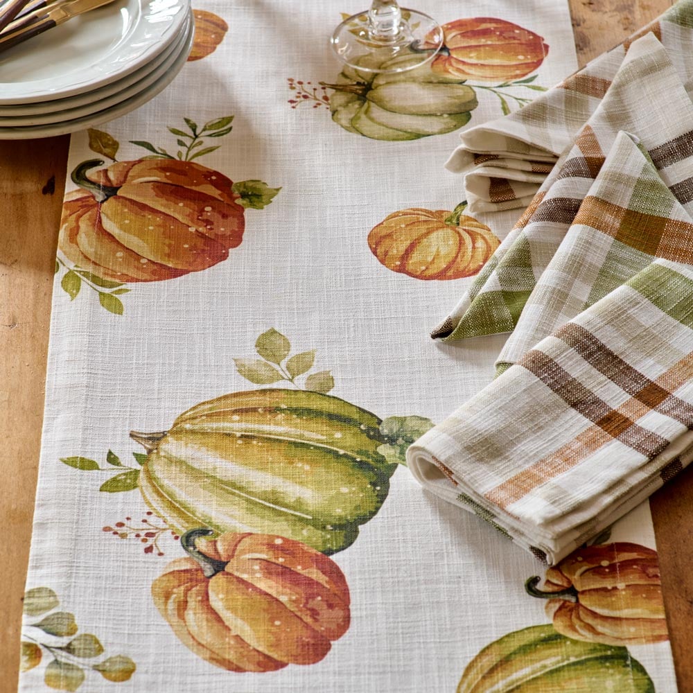 Vintage Pumpkins Table Runner
