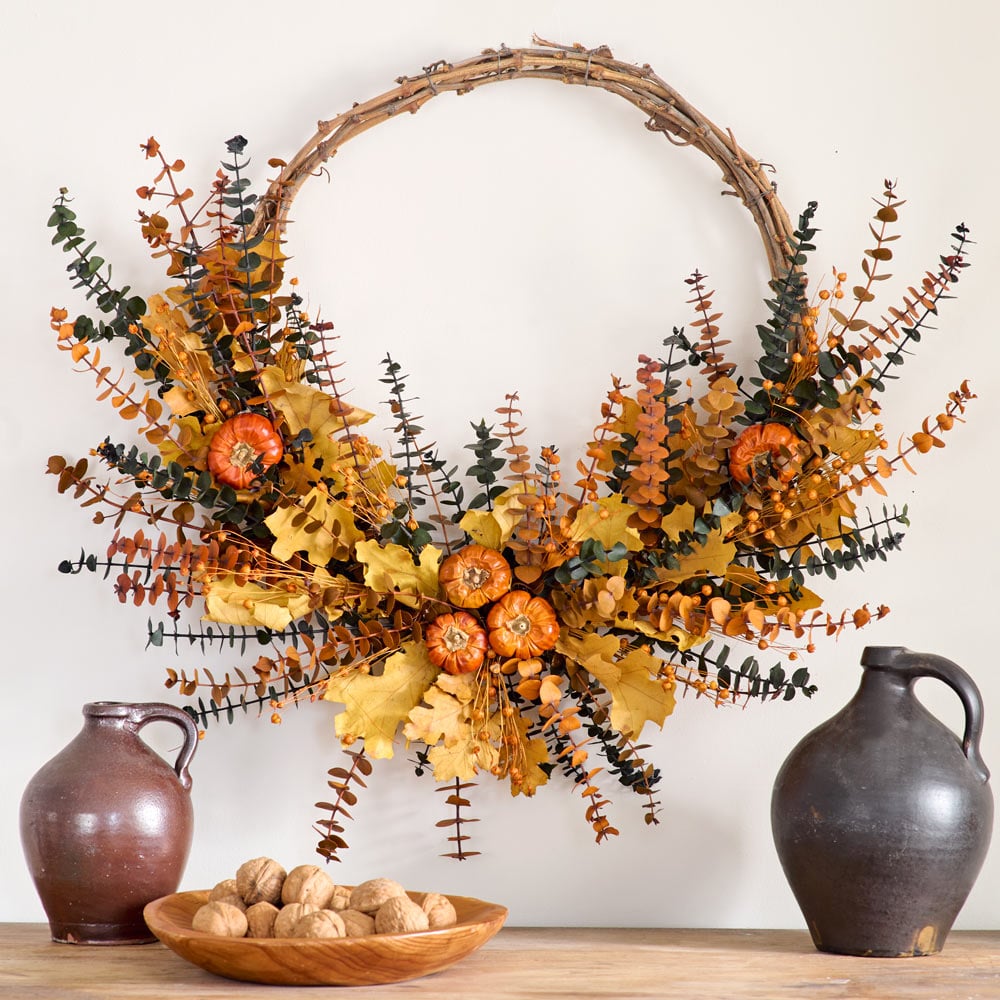 Crescent of Color Autumn Wreath