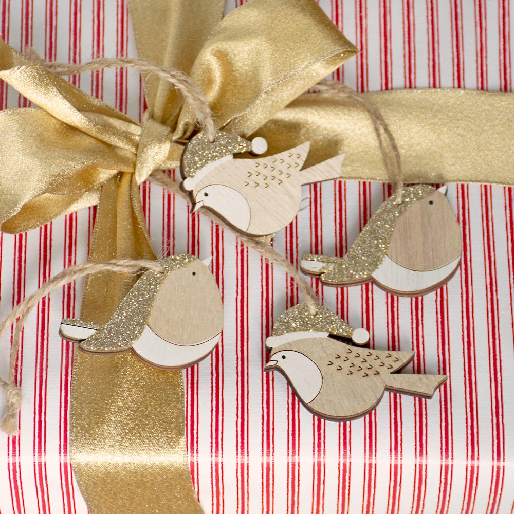 Box of Jolly Birds Ornament Set
