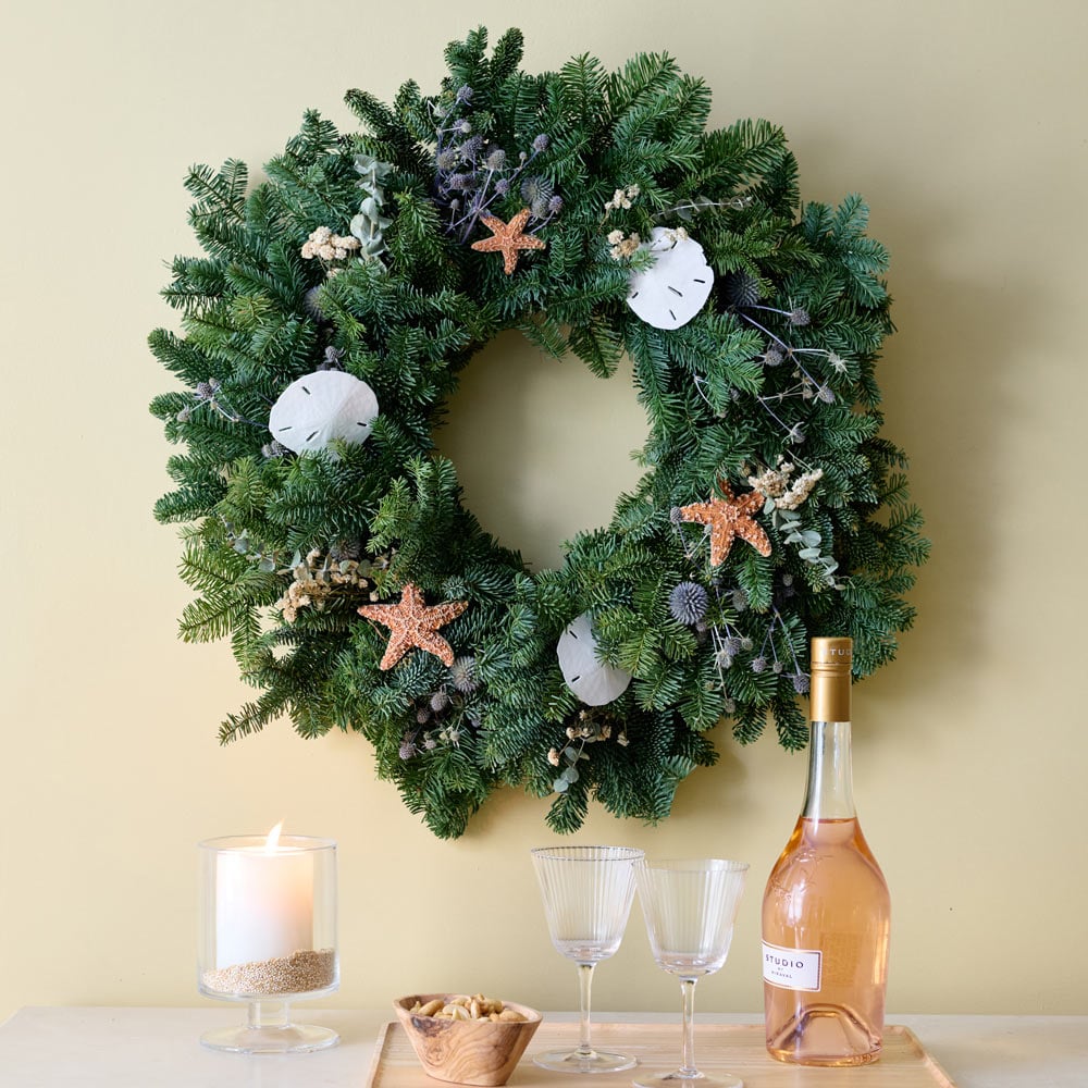 Beachcomber Holiday Wreath and Swag