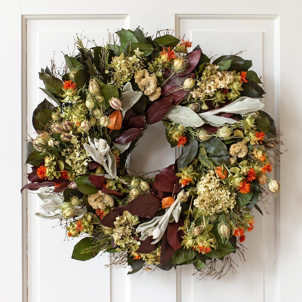 Orange Embers Wreath
