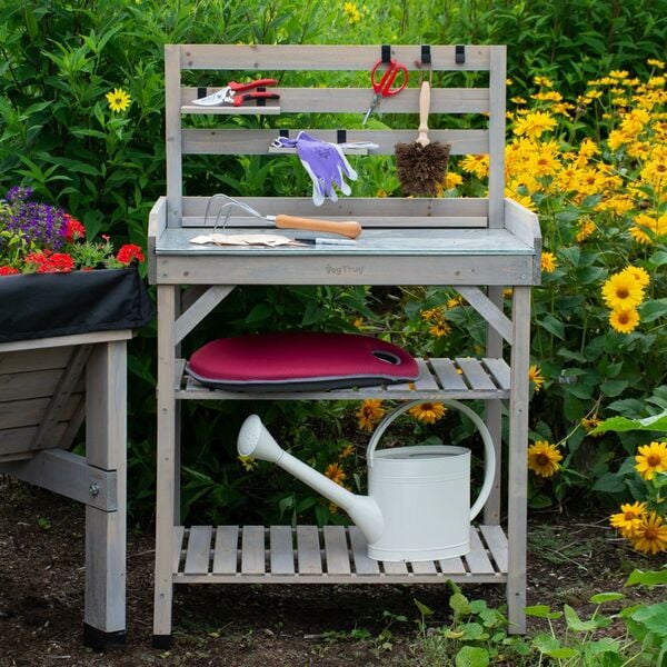 White potting table deals