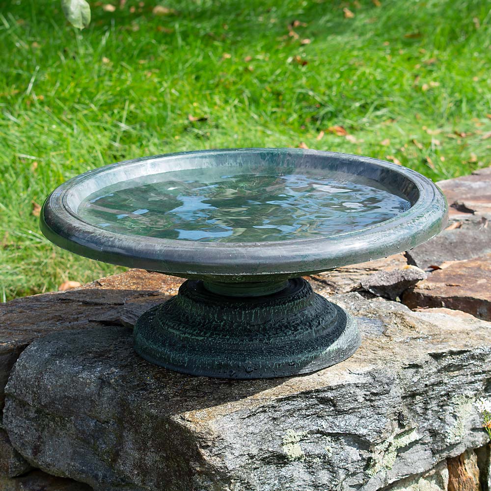 thumbnail interactive-video image 1 of Aflowa Bird Bath,28 Inch Metal Bird Baths For Outdoors,Birdbaths For 1 of 11