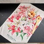  WFF Vintage Lilies Tea Towel – Standard Shipping Included
