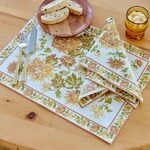  Golden Dahlia Placemat, Set of 4 - Standard Shipping Included 