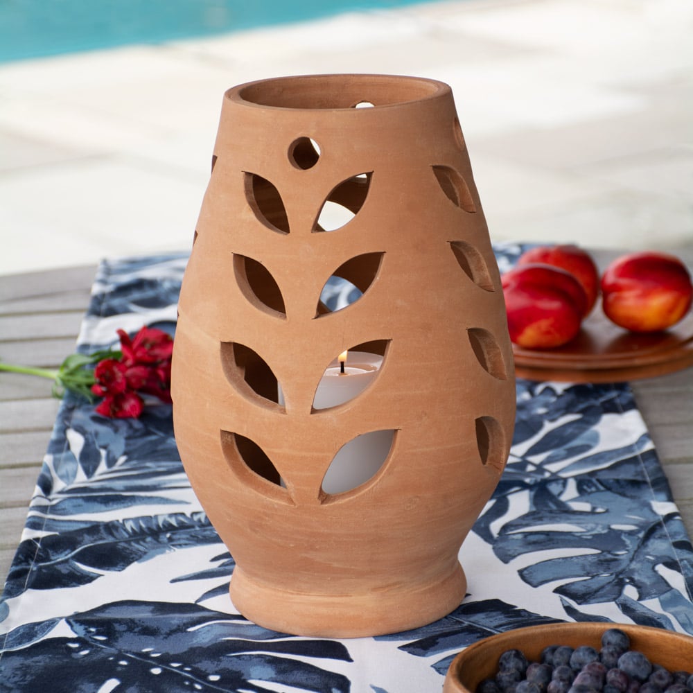 Terracotta Candle Lantern