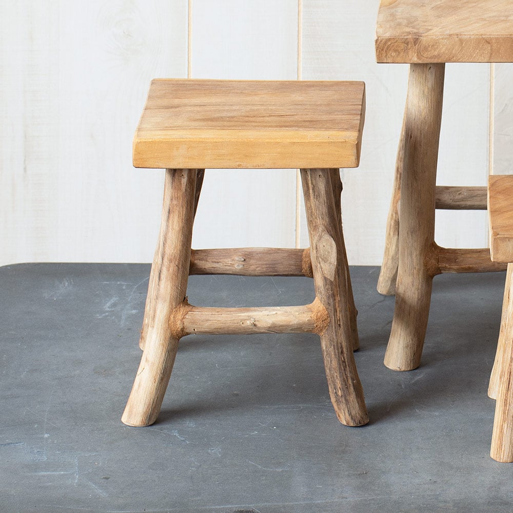 Teak Wood Plant Stand, medium