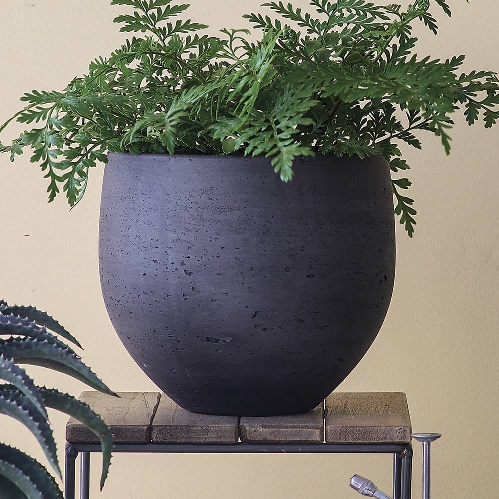 Textured Cachepot, black