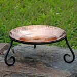  Copper Tabletop Birdbath