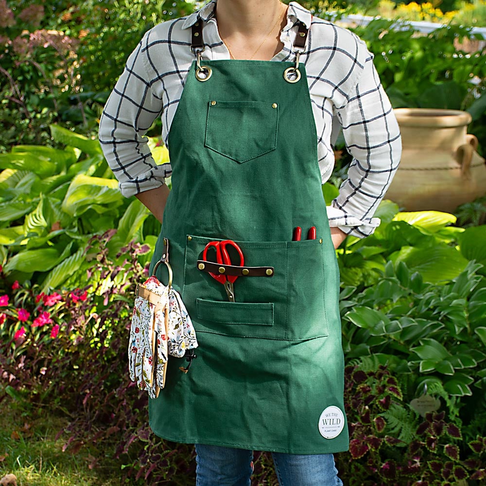 We the Wild Green Gardening Apron