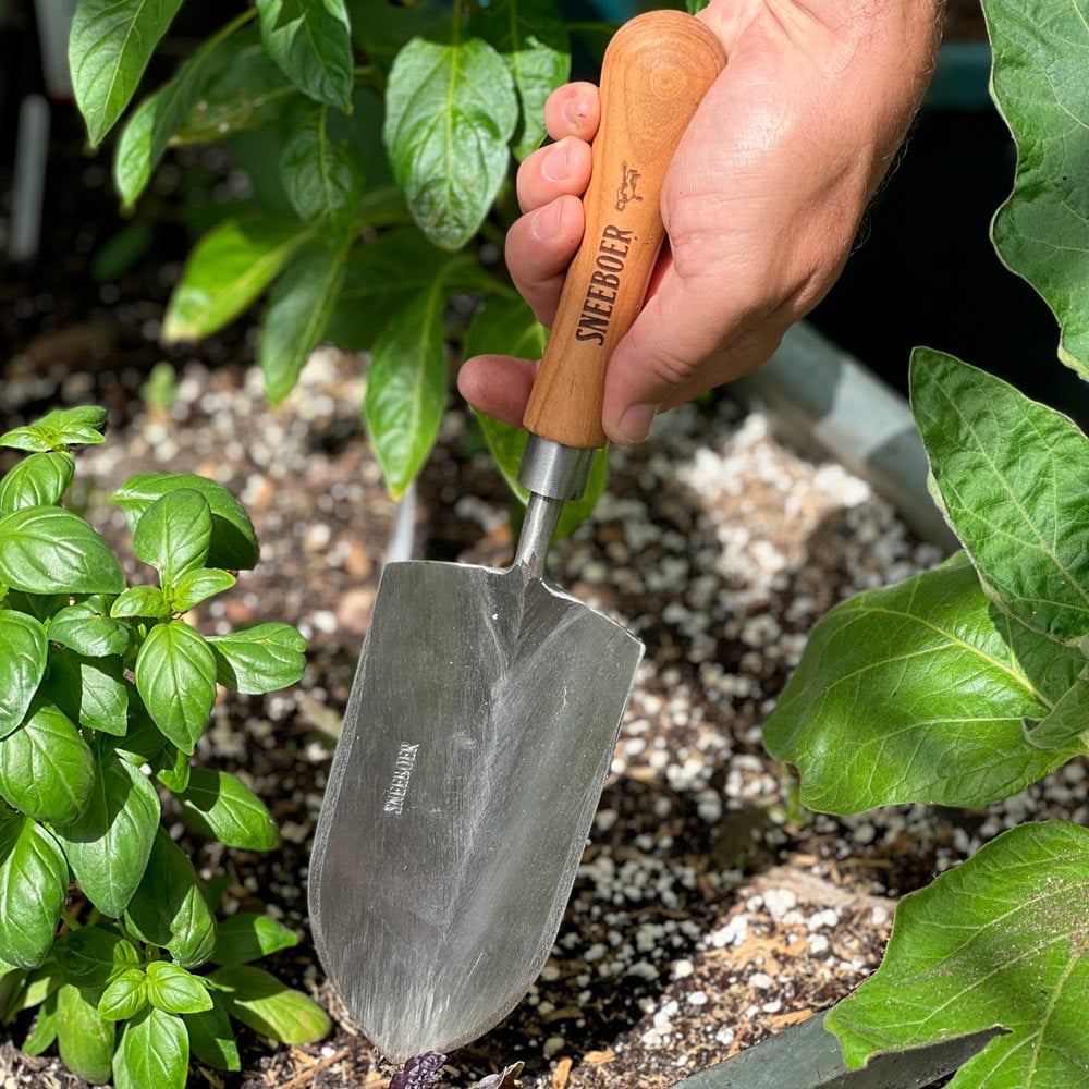 Sneeboer Transplanting Trowel Half-Round