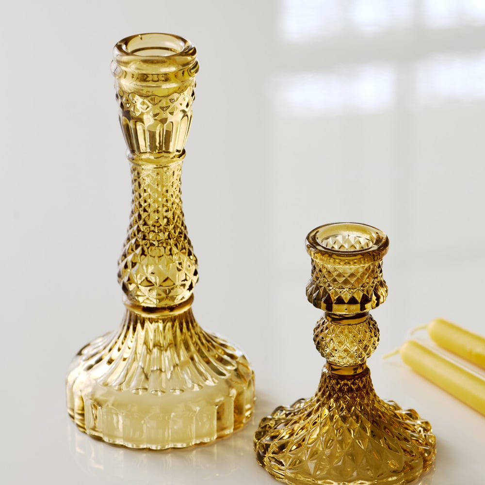 Glass Candlestick 