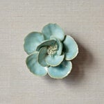  Ceramic Flower, Aqua