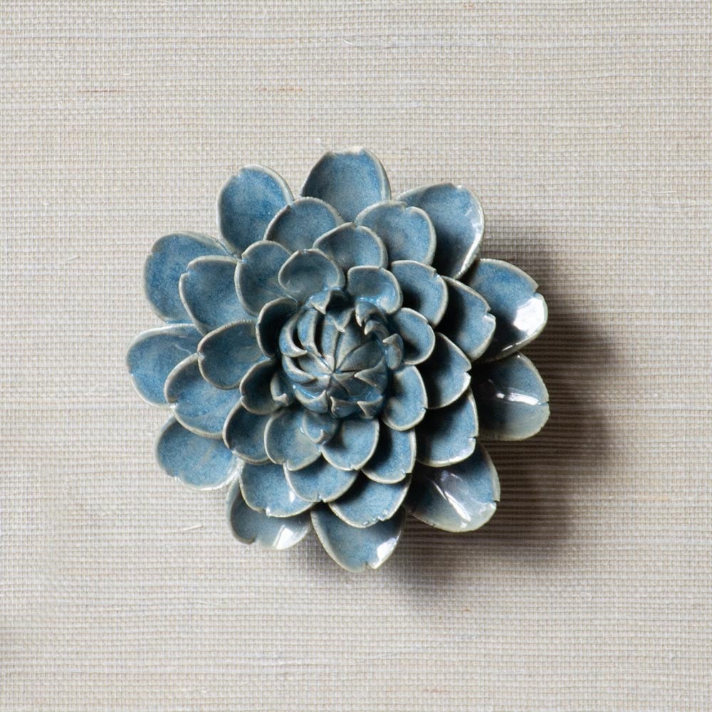Ceramic Flower, Blue
