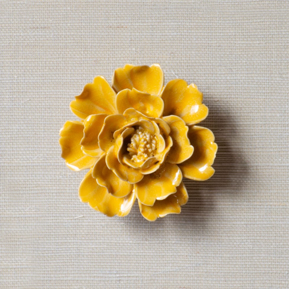 Ceramic Flower, Yellow