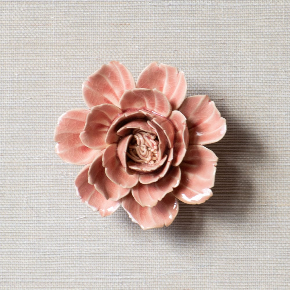 Ceramic Flower, Blush Pink