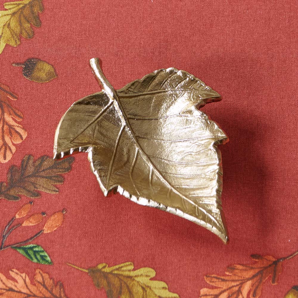 Golden Maple Leaf Dish