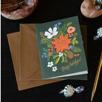  Holiday Bouquet Note Cards, Set of 8